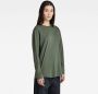 G-Star RAW Lash Fem Loose Top Groen Dames - Thumbnail 2
