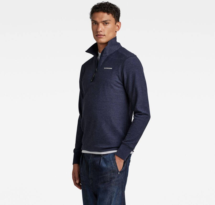 G-Star RAW Lichtgewicht Sweater Astro Half Zip Meerkleurig Heren - Foto 2