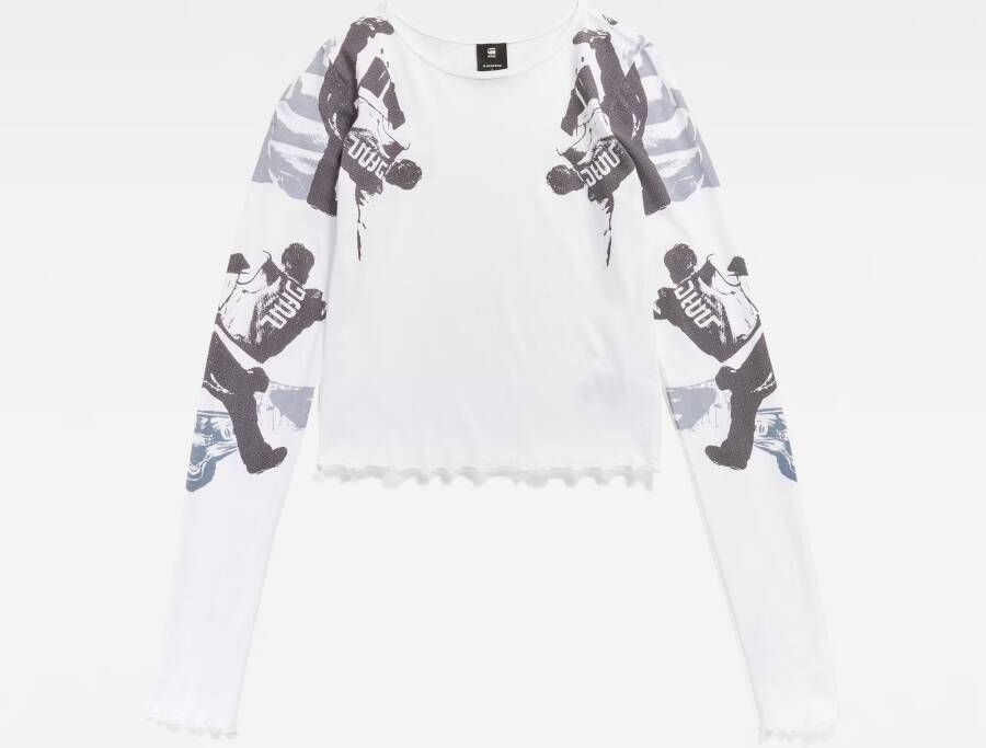 G-Star RAW Lookbook Cropped Baby Sister Top Wit Dames