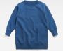 G-Star RAW Loose Vintage Sweater Jurk Midden blauw Dames - Thumbnail 2