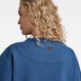 G-Star RAW Loose Vintage Sweater Jurk Midden blauw Dames - Thumbnail 3