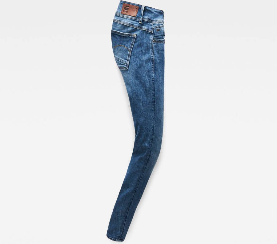 G-Star RAW Lynn Skinny Jeans Midden blauw Dames