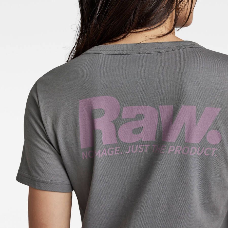 G-Star RAW Nysid RAW. Slim T-Shirt Grijs Dames