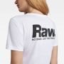 G-Star RAW T-shirt Nysid RAW. slim r t wmn met logo wit - Thumbnail 8