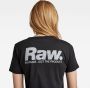 G-Star RAW T-shirt Nysid RAW. slim r t wmn met logo zwart - Thumbnail 7