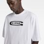 G-Star Raw T-shirt met logoprint model 'Old school' - Thumbnail 4