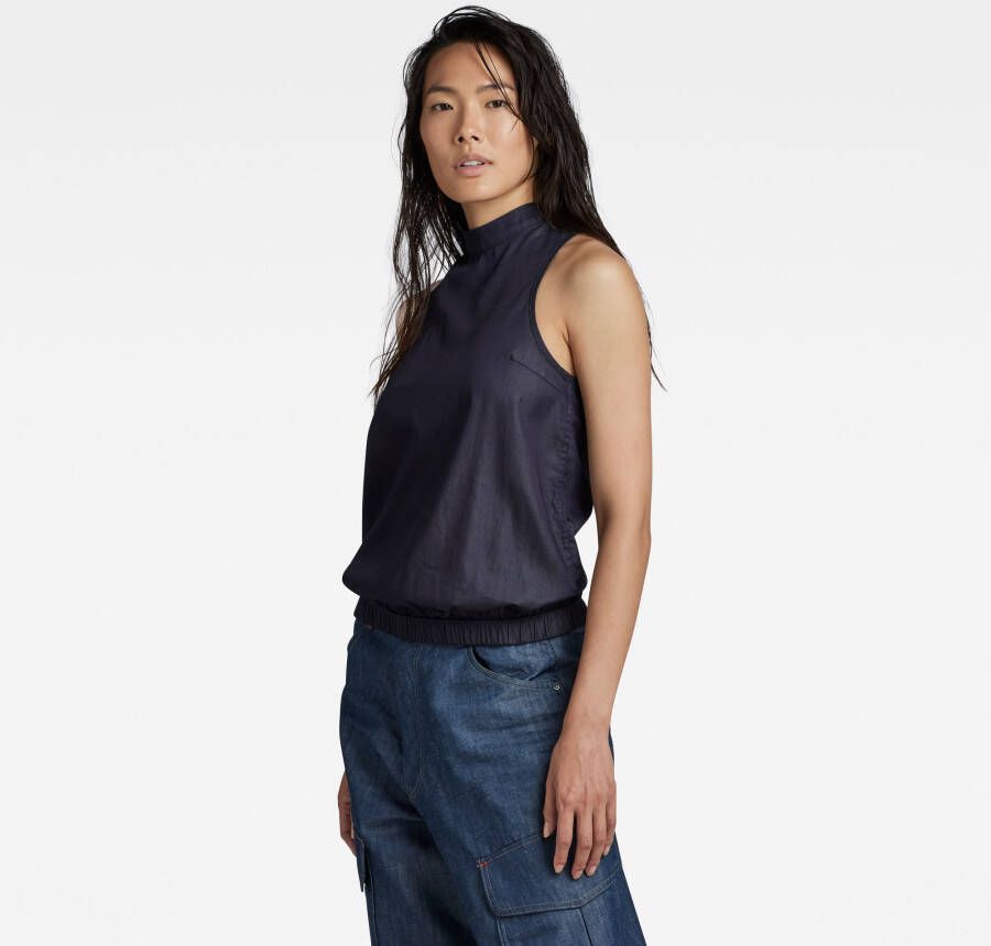 G-Star RAW Open Back Top Donkerblauw Dames