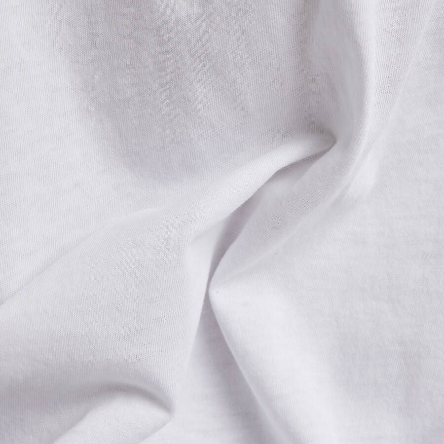 G-Star RAW Originals Label Regular T-Shirt Wit Dames