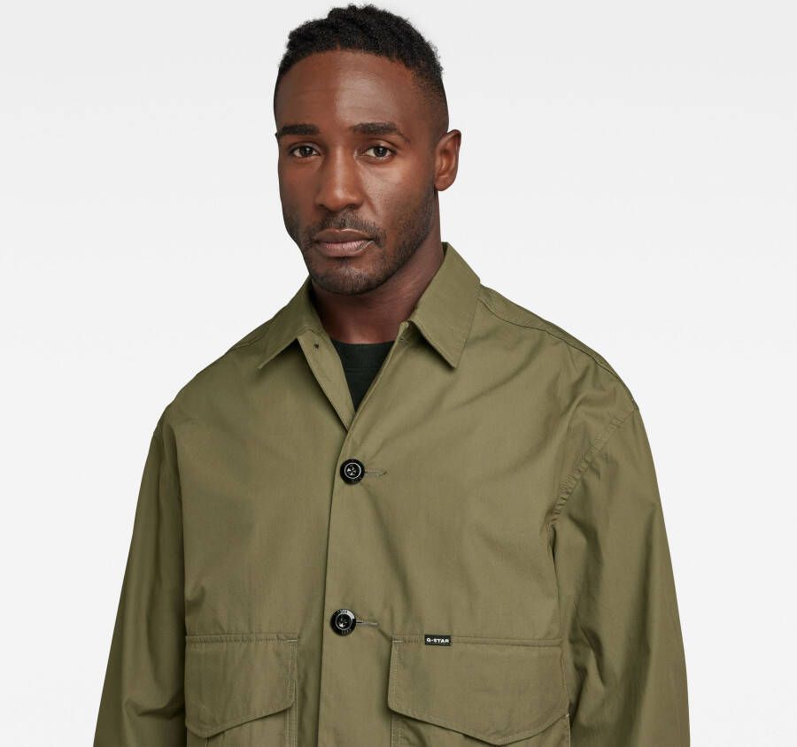 G-Star RAW Oversized Camp Overshirt Groen Heren
