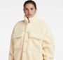 G-Star RAW Oversized Teddy Overshirt Beige Dames - Thumbnail 5