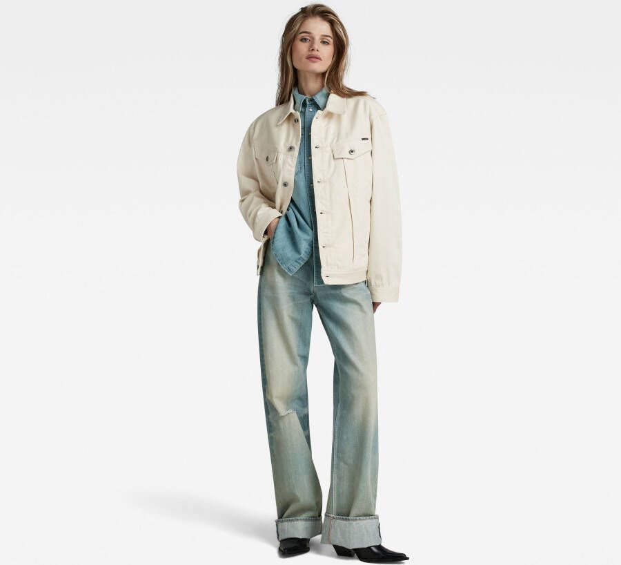 G-Star RAW Oversized Jack Western Evergreen Wit Dames