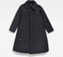 G-Star RAW Padded Wide Trenchcoat Zwart Dames - Thumbnail 2
