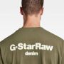 G-Star RAW Photographer Loose T-Shirt Groen Heren - Thumbnail 4