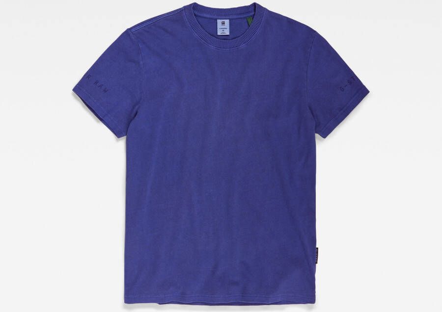 G-Star RAW Pigment Dye T-Shirt Midden blauw Heren