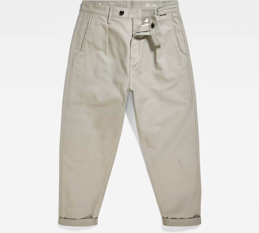 G-Star RAW Pleated Chino Relaxed Grijs Heren
