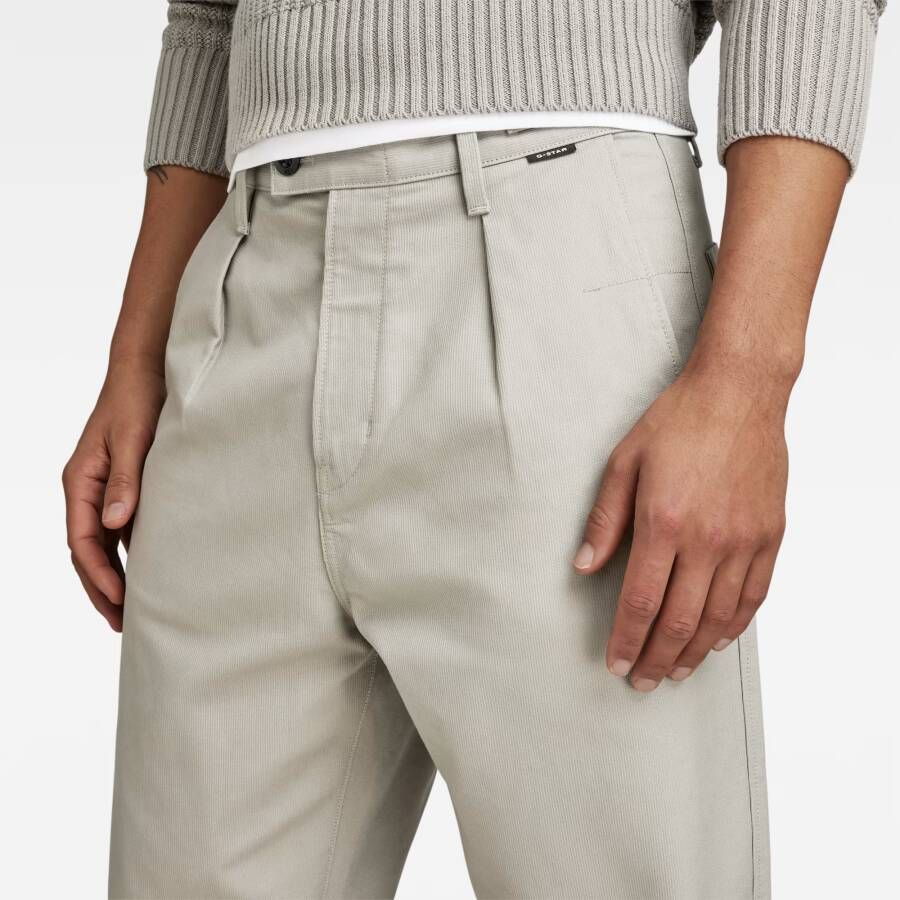 G-Star RAW Pleated Chino Relaxed Grijs Heren