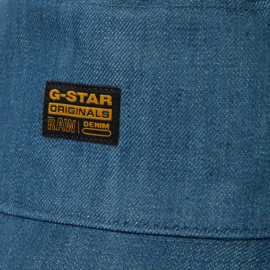 G-Star RAW Premium Denim Bucket Hat Donkerblauw Heren