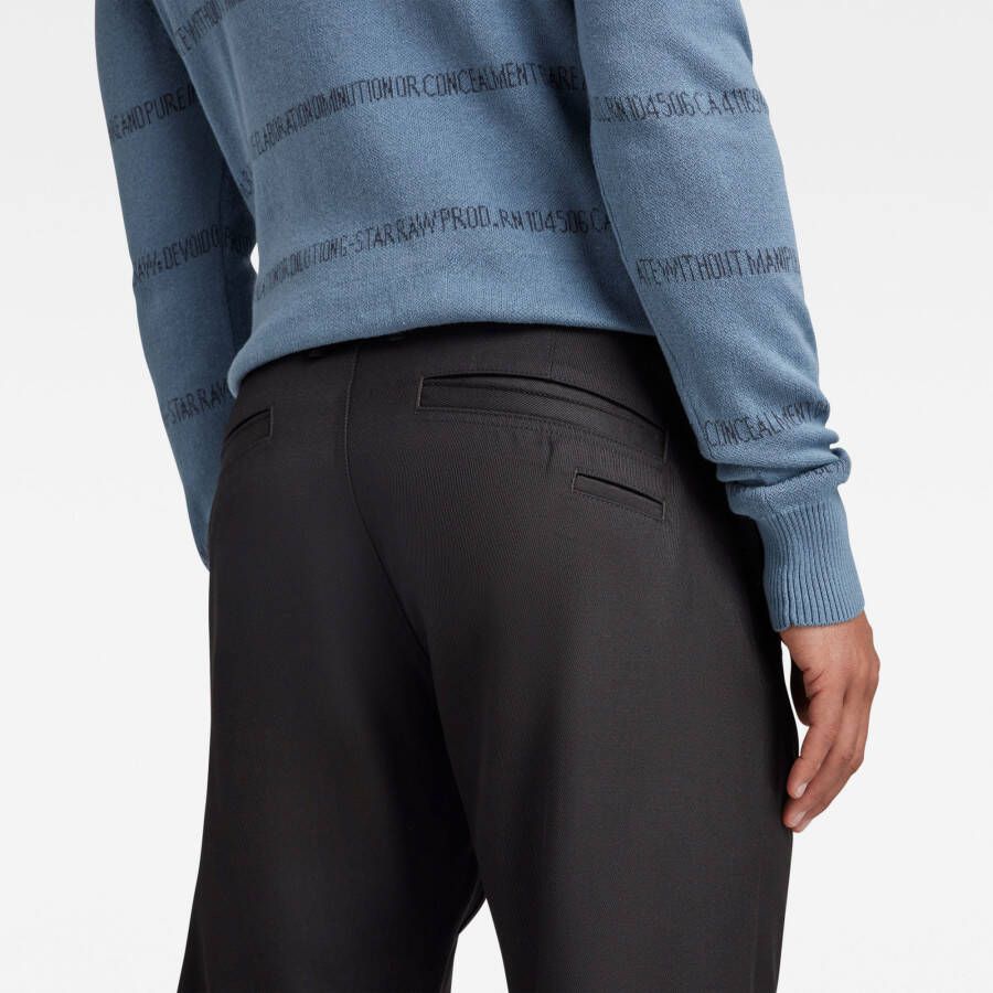 G-Star RAW Premium Drawstring Tapered Chino Zwart Heren