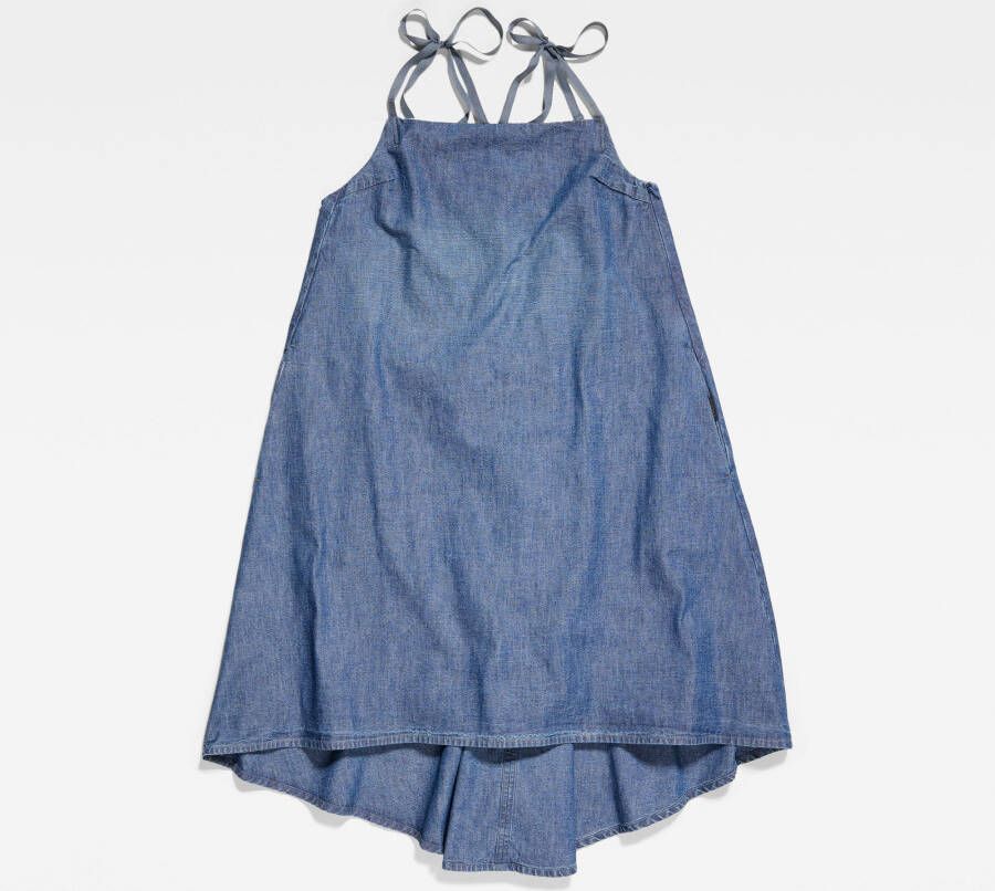 G-Star RAW Premium Korte Jurk Para Simple Midden blauw Dames