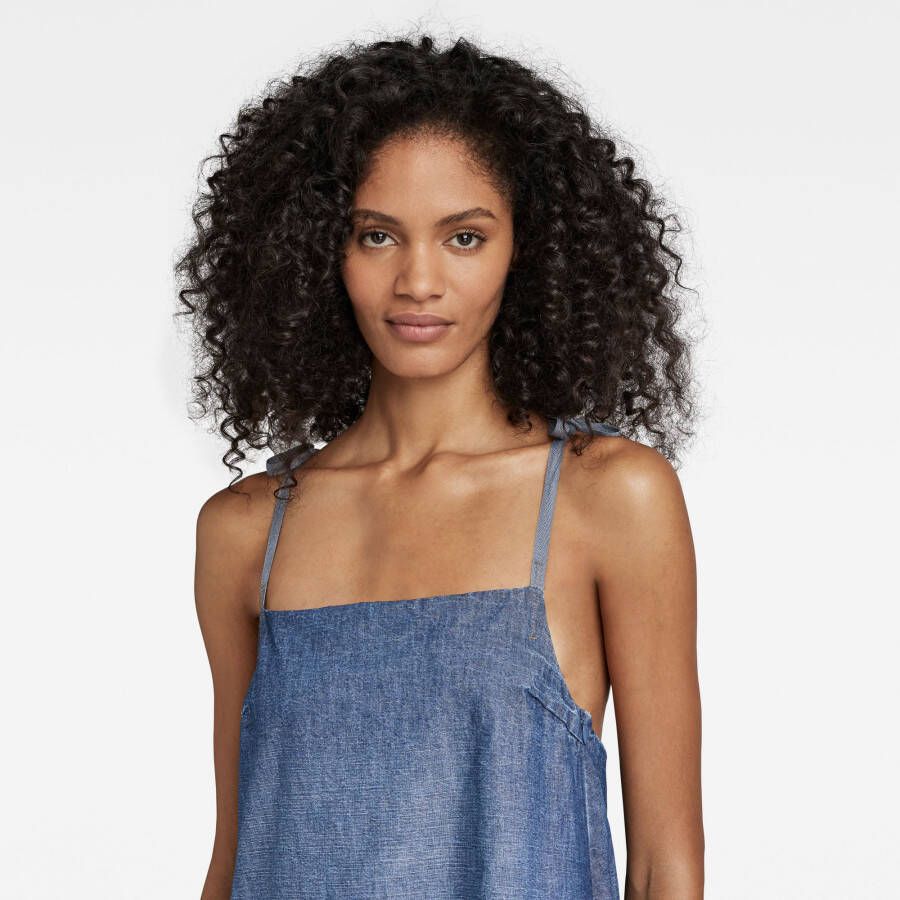 G-Star RAW Premium Korte Jurk Para Simple Midden blauw Dames