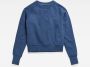 G-Star RAW Raglan Logo Sweater Midden blauw Dames - Thumbnail 4