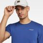G-Star RAW Slim Base T-Shirt Midden blauw Heren - Thumbnail 3