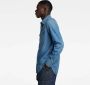 G-Star RAW Slim Denim Shirt Midden blauw Heren - Thumbnail 2