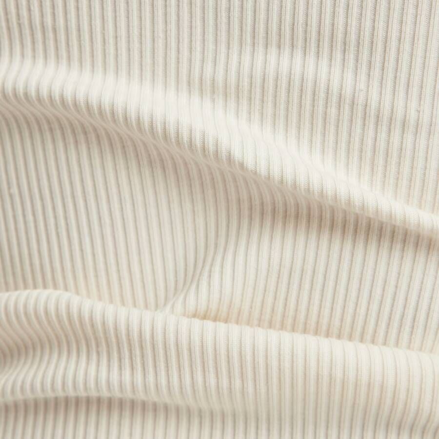 G-Star RAW Slim Rib Scoop Top Beige Dames