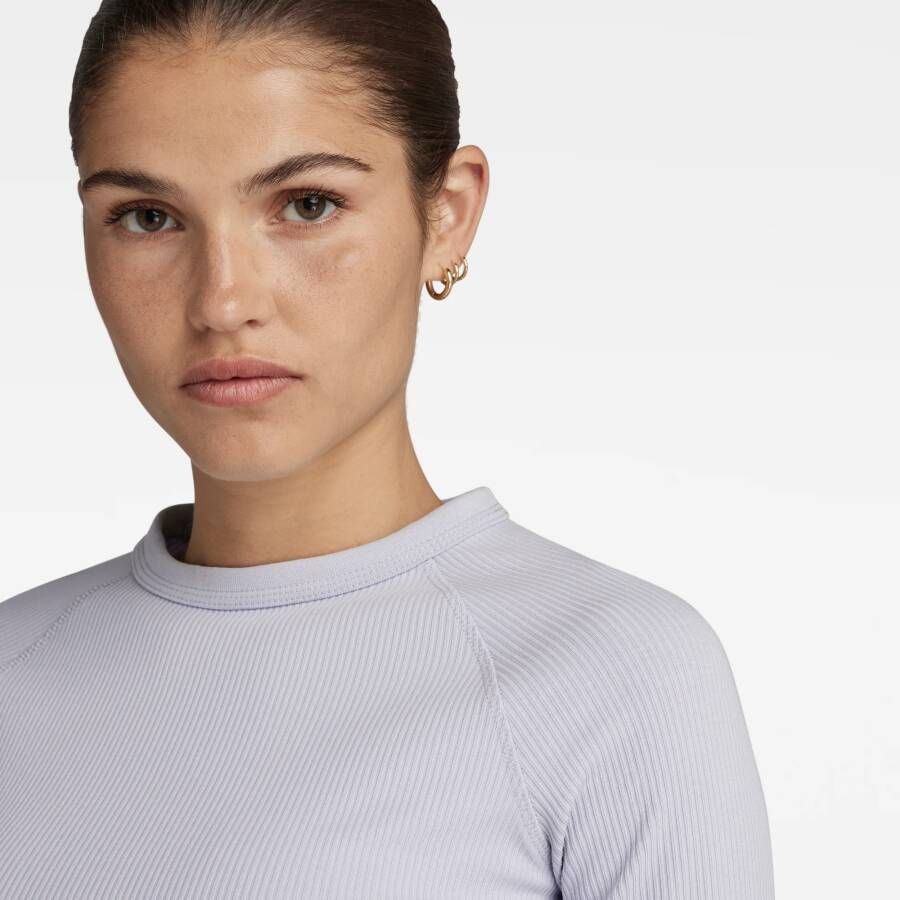 G-Star RAW Slim Rib Top Grijs Dames