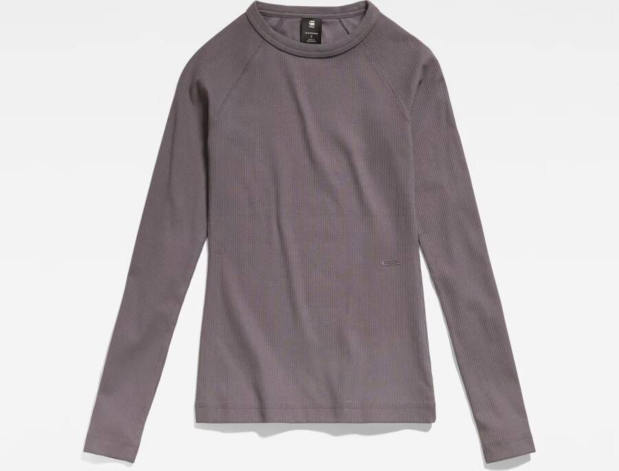 G-Star RAW Slim Rib Top Grijs Dames