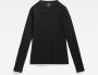 G-Star RAW Slim Rib Top Zwart Dames - Thumbnail 2