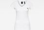 G-Star RAW Slim V-Hals Top Wit Dames - Thumbnail 2