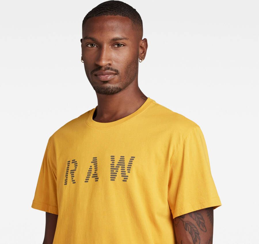 G-Star RAW T-Shirt Geel Heren