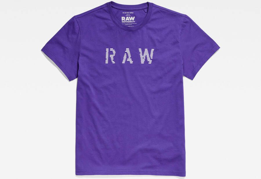 G-Star RAW T-Shirt Paars Heren