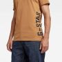 G-Star RAW regular fit T-shirt Side stencil van biologisch katoen oyster mushroom - Thumbnail 2