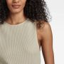G-Star RAW Tanktop 3D Rib Beige Dames - Thumbnail 3