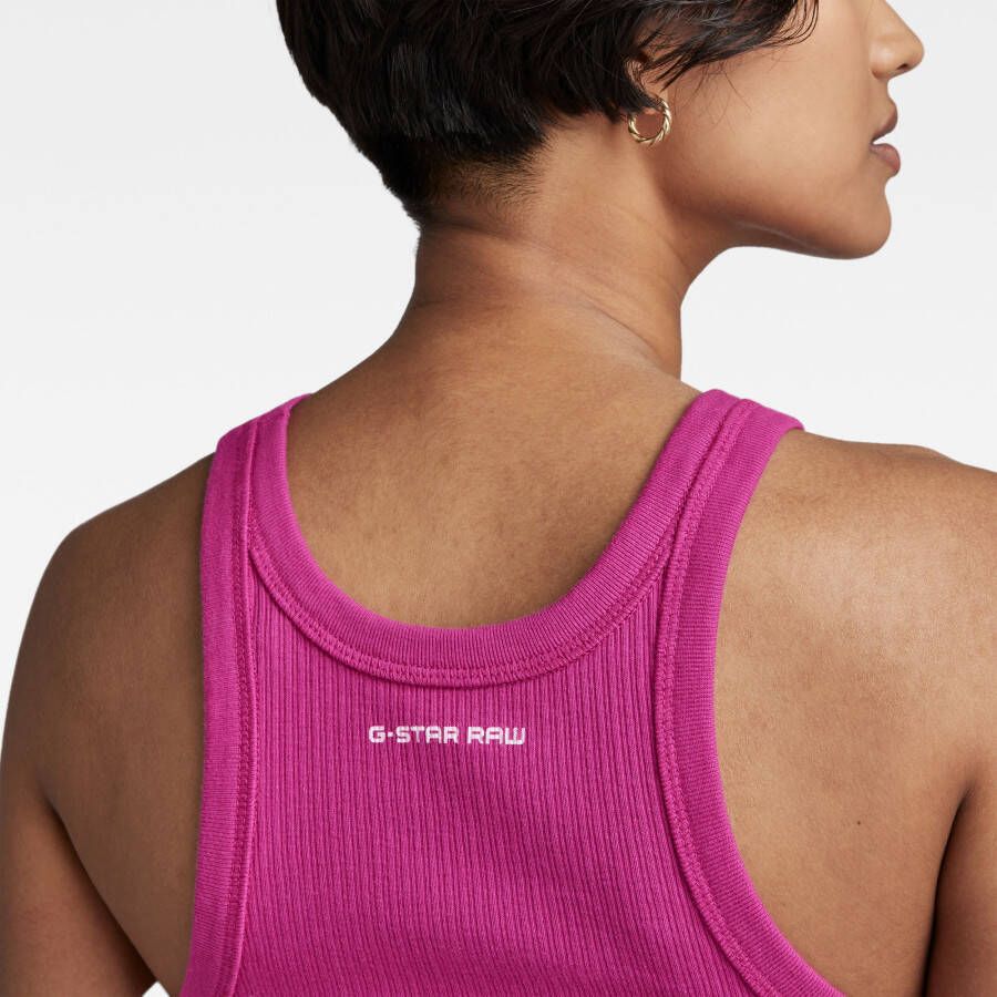 G-Star RAW Tanktop Italian Utility Ultra Slim Roze Dames