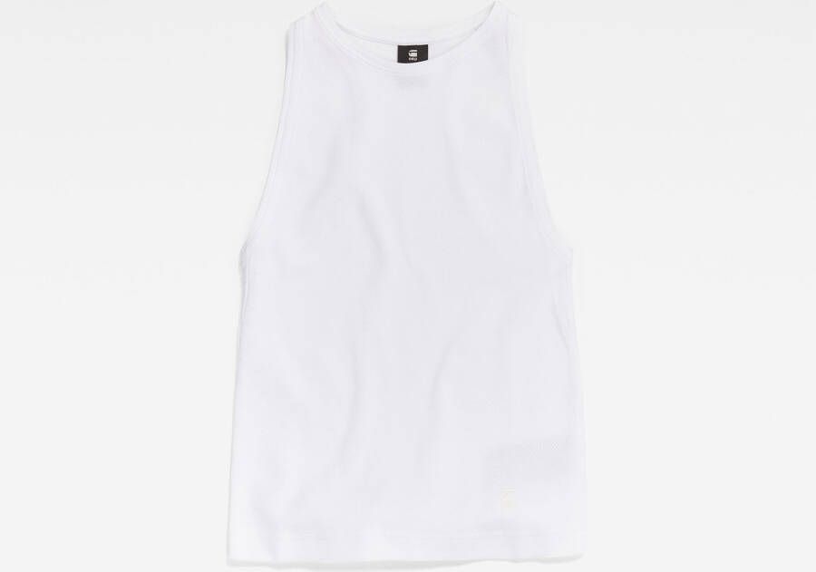 G-Star RAW Tanktop Racer Slim Wit Dames