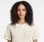 G-Star RAW Type Face Graphic Top Wit Dames - Thumbnail 7