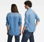 G-Star RAW Unisex 3301 Slim Shirt Midden blauw Heren - Thumbnail 9