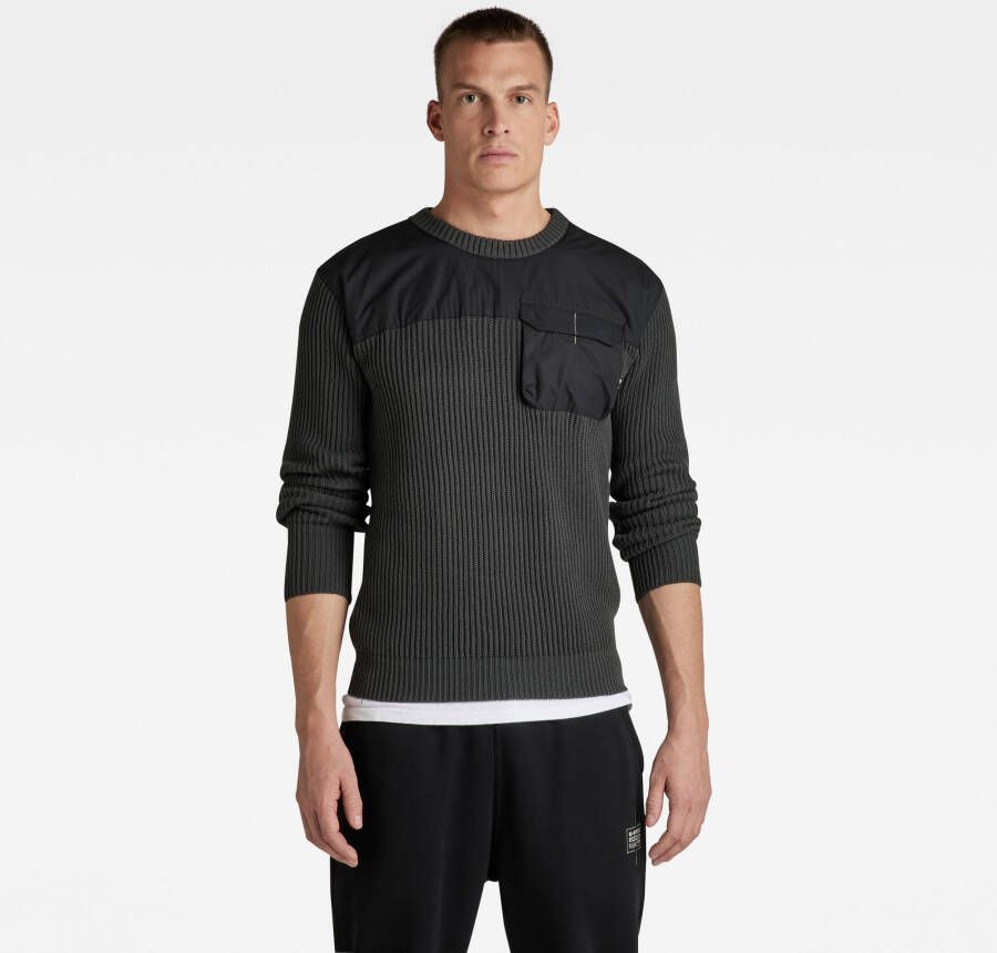 G-Star RAW Unisex Gebreide Trui Army Grijs Heren