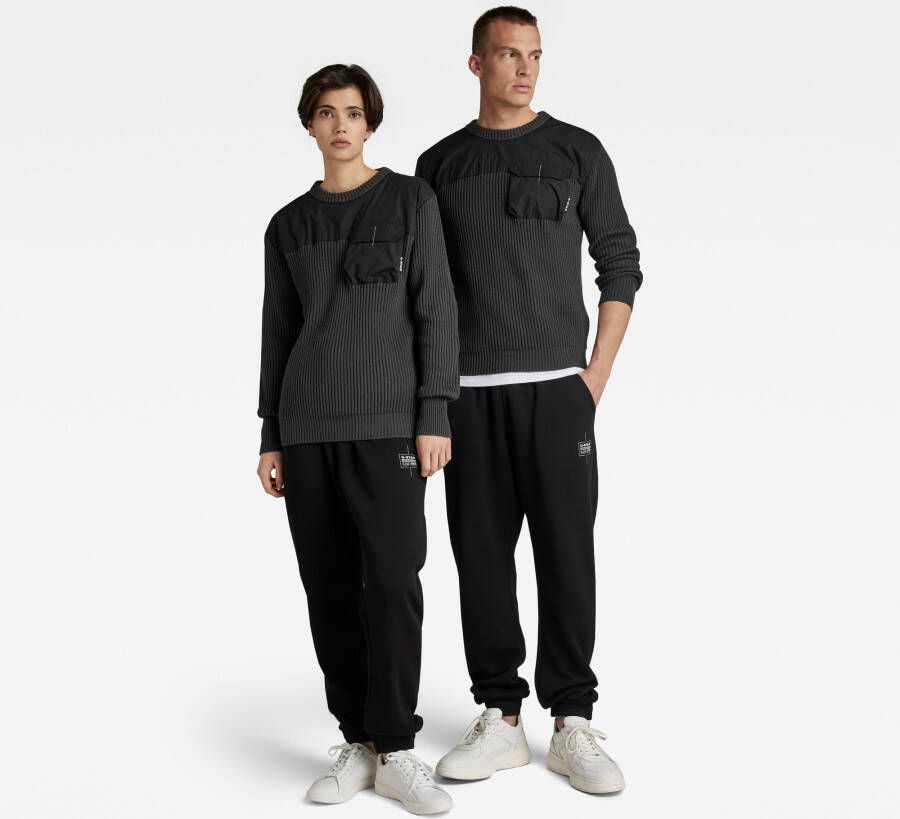 G-Star RAW Unisex Gebreide Trui Army Grijs Heren