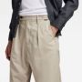 G-Star RAW Unisex Pleated Chino Relaxed Beige Heren - Thumbnail 4