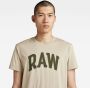G-Star RAW University T-Shirt Beige Heren - Thumbnail 3