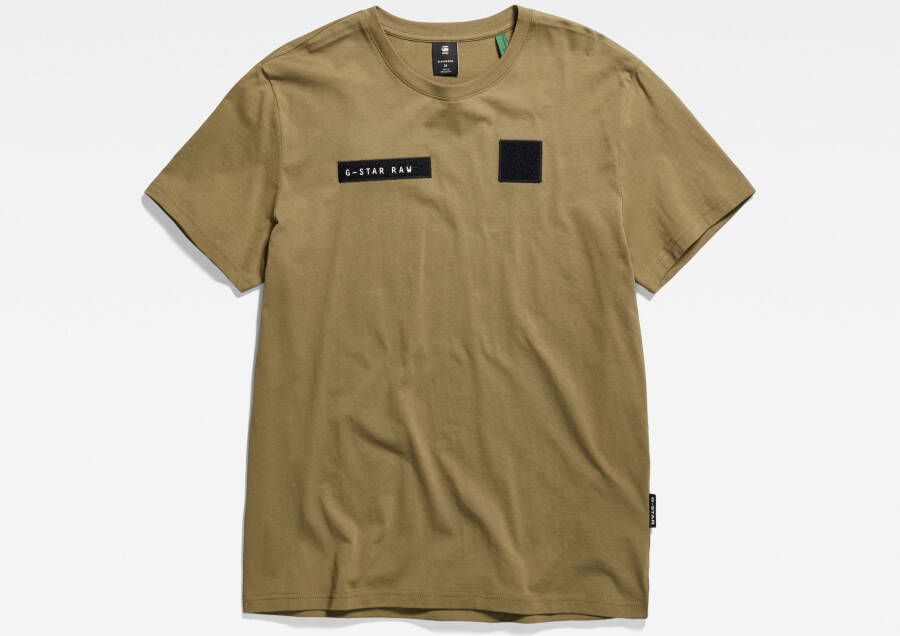 G-Star RAW Velcro T-Shirt Groen Heren