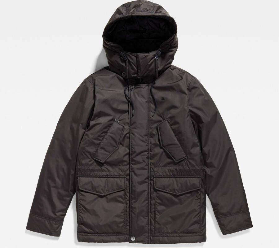 G-Star RAW Vodan Gewatteerd Jack Met Capuchon Zwart Heren