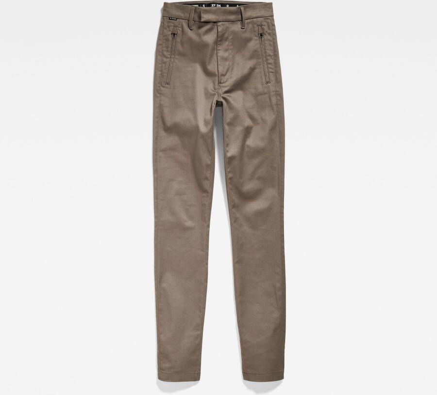 G-Star RAW Weld High Skinny Chino Bruin Dames