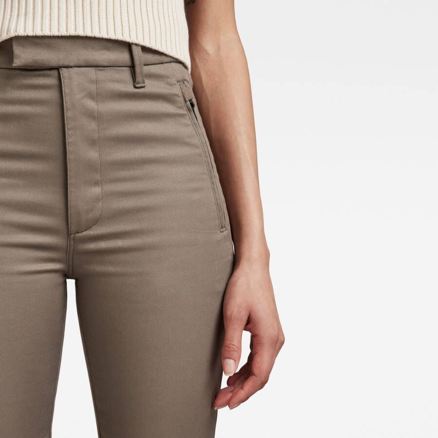 G-Star RAW Weld High Skinny Chino Bruin Dames