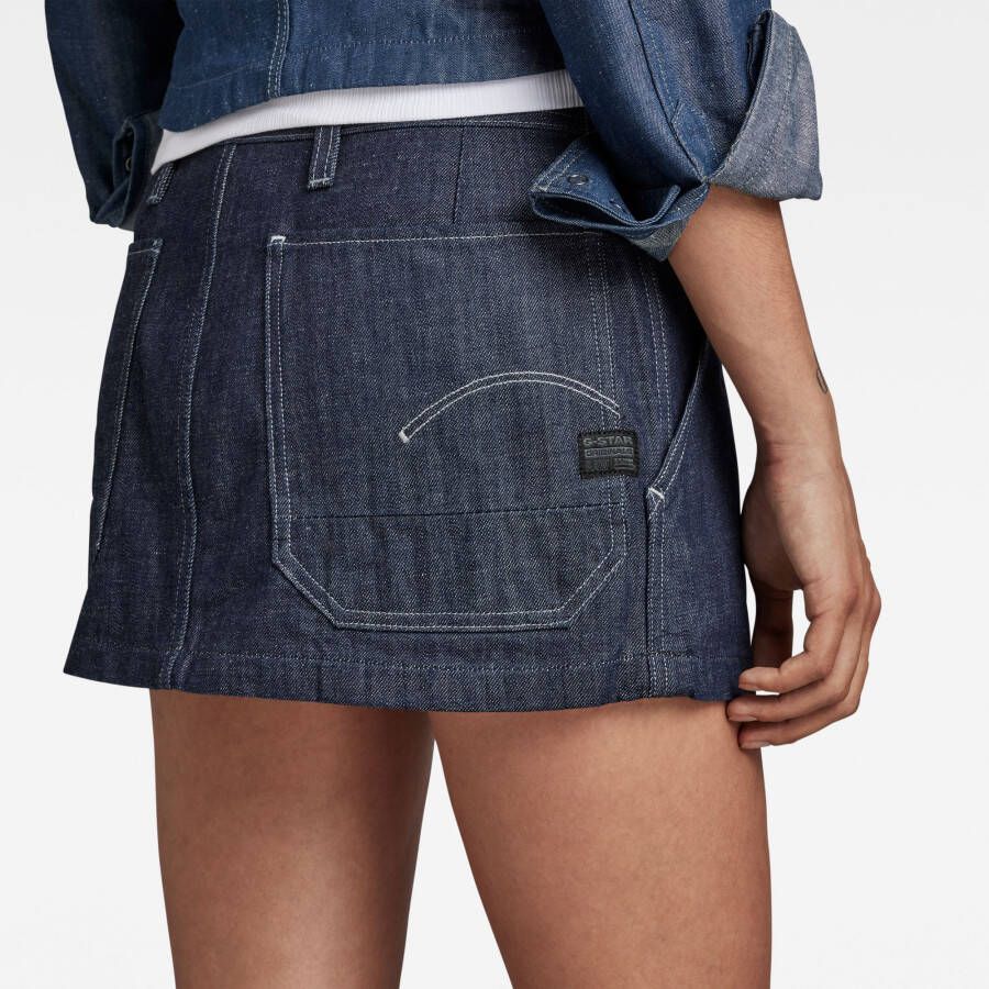 G-Star RAW Denim Mini Skirt Donkerblauw Dames