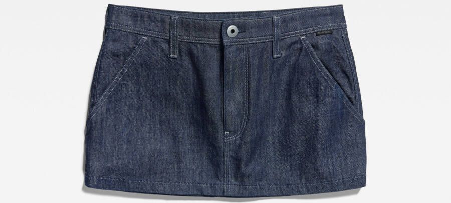 G-Star RAW Denim Mini Skirt Donkerblauw Dames